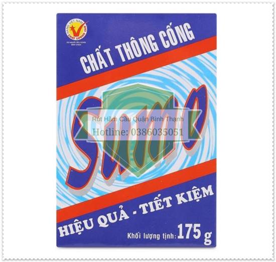 Bột thông cống có tác dụng tẩy rửa cống nghẹt thật mạnh