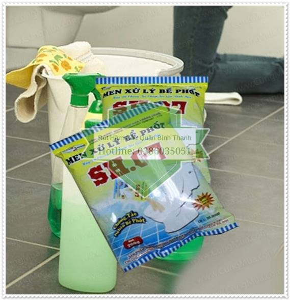 Khi dùng phải sử dụng bột thông bồn cầu từng bước