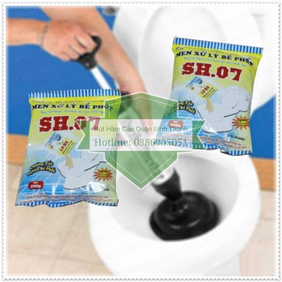 Kết hợp pittong và bột thông bồn cầu hiệu quả cực nhanh