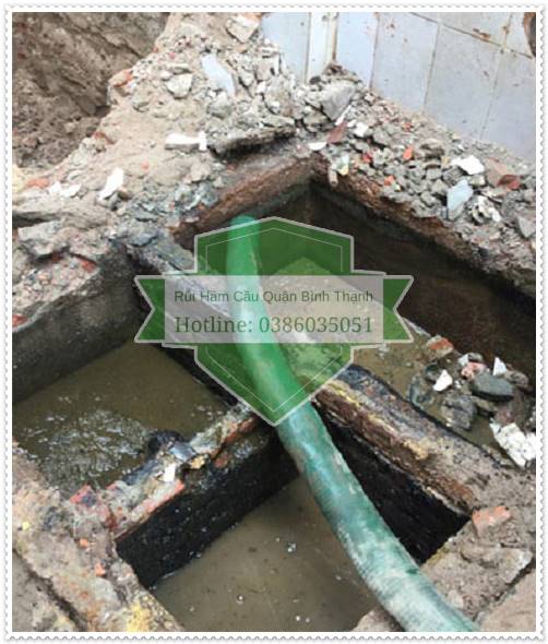 Hầm chứa nước thải bồn cầu để qu&aacute; l&acirc;u